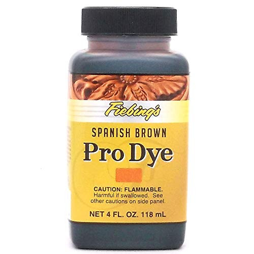 FIEBINGS Fiebing Professional Leather Oil Dye - 4 Ounces  Spanish Brown