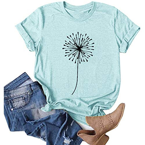 AODONG Shirts for Women Summer Tops and Blouses Long Sleeve Women s Loose Top Basic T-Shirt Casual Short Sleeve Tunic Tops Blouse Shirt