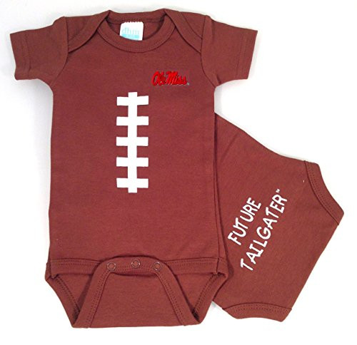 Future Tailgater Mississippi Ole Miss Rebels Baby Football Onesie -Newborn-