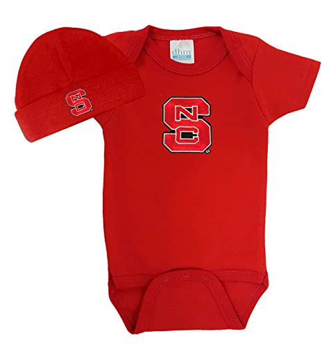 Future Tailgater NC State Wolfpack Baby Onesie and Hat Set -Newborn-