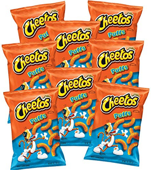 CHEETOS Puffs Cheese Flavored Snacks  1.375 ounce bags -pack of 8-