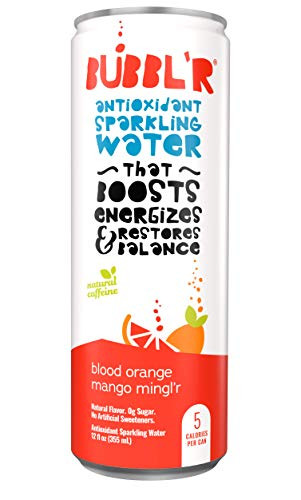 BUBBL R Antioxidant Sparkling Water Blood Orange Mango Sparklr - 12 pack