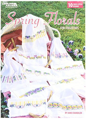 Leisure Arts Spring Florals For Fingertips Cross Stitch Book