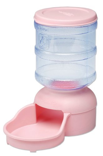 Petmate LeBistro Feeder with MicroBan  5 Pounds  Bubble Gum