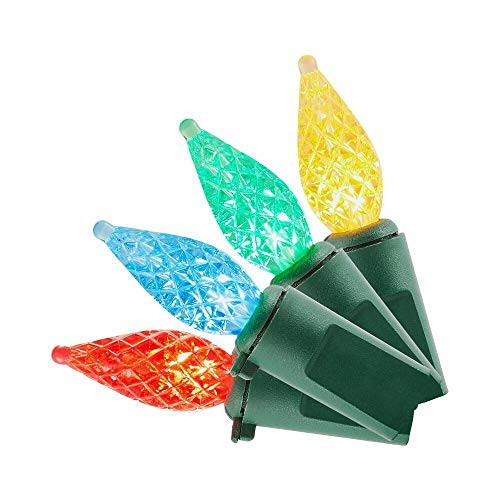 Home Accents Holiday 17.3 ft. 50-Light Multi-Color LED Faceted C3 Super Bright Constant-On Light String