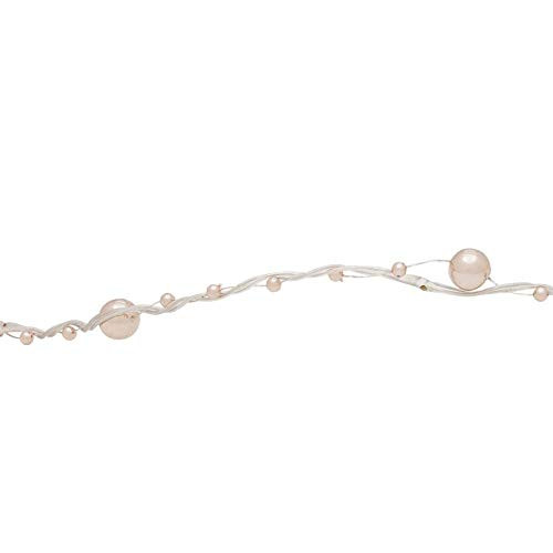 Home Accents Holiday 12.5 ft. 40-Light LED Warm White Battery Operated Micro Dot Gold Pearl Light W11P0014