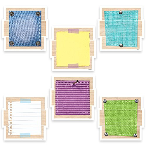 Creative Teaching Press Upcycle Style Playful Patches 6 inch Designer Cut-Outs -6594-