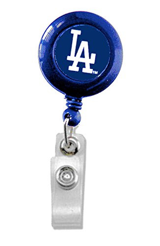 MLB Los Angeles Dodgers Sports Team Logo Retractable Badge Reel Id Ticket Clip