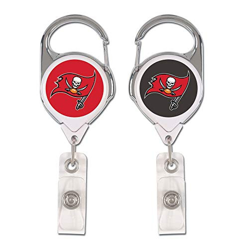WinCraft NFL Tampa Bay Buccaneers Premium Retractable Badge Holder One Size Team Color WinCraft NFL Tampa Bay Buccaneers Premium Retractable Badge Holder One Size Team Color