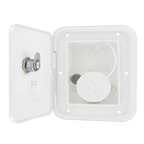 Valterra A01-2002VP Universal Gravity Inlet Hatch - White (Carded)