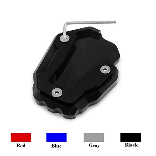 Worldmotop Motorcycle Kickstand Pad Support Kickstand Foot Pad for Honda CRF1100L 2019 2020 2021 Side Stand Plate Pad-black-
