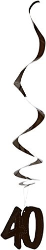 Beistle  inch40 inch Whirls Party Decor  3-Feet  5-Pack