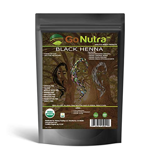 Black Henna Powder Organic 8 oz. -225 grams- Natural Black Hair Color Dye Special Herbal Formula