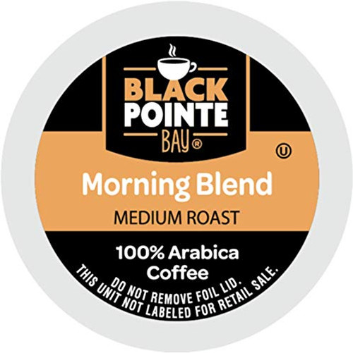 Black Pointe Bay Coffee  Morning Blend  Light Roast  80Count Single Serve Coffee Pods for Keurig K Cup Brewers  Morning Blend  80Count