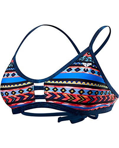 TYR Womens Santa Fe Pacific Tieback Top  Black Multi  Small