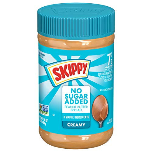 SKIPPY Creamy Peanut Butter Spread No Sugar Added  16 Ounce