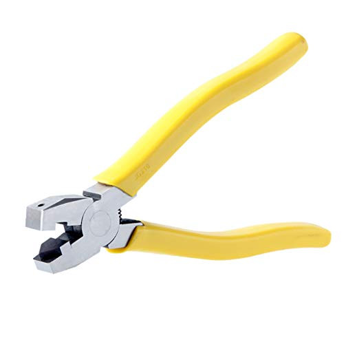 V-shaped Corner Pliers Punch Crimping Pliers 8-Inch Plier for Rebar Work is Spring Loaded Tools