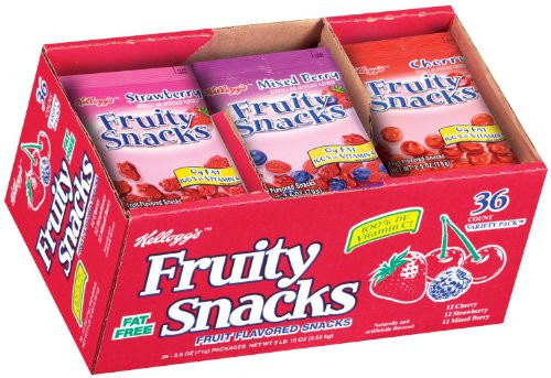Kellogg s Fruity Snacks Variety Pack  36-Count Packages -Pack of 1-