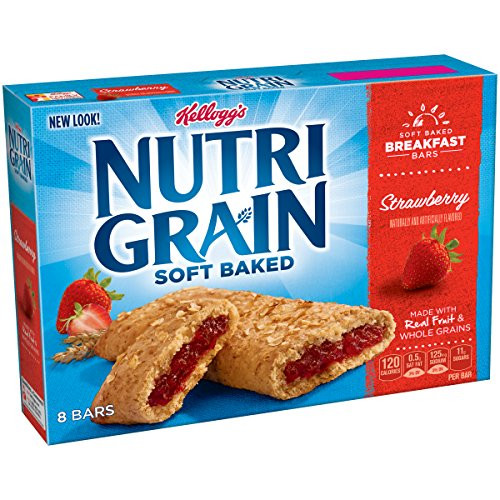 Kellogg s Nutri-Grain Cereal Bars -Strawberry  8-Count Bars  10.4 oz  Pack of 6-
