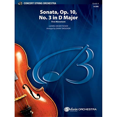 Sonata  Op. 10  No. 3 - Movement 1 - By Ludwig van Beethoven   arr. Danny Smolenski - Conductor Score  and  Parts