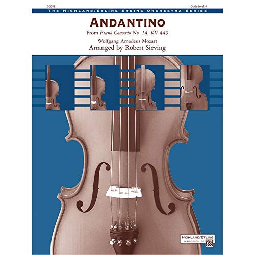 Andantino - From Piano Concerto No. 14  KV 447 - By Wolfgang Amadeus Mozart   arr. Robert Sieving - Conductor Score