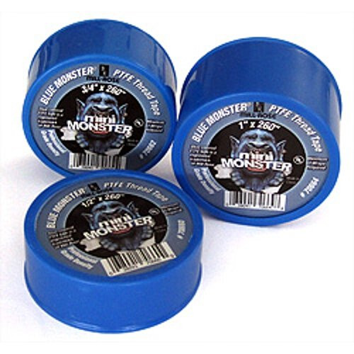Mill-Rose 70664 Millrose Monster Roll PTFE Thread Seal Tape  1 inch x 260 Blue