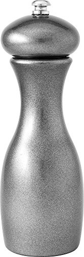 Fletchers' Mill Marsala Collection Salt Mill, Metallic Silver - 7 Inch