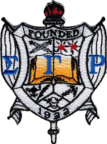 Sigma Gamma Rho Crest Iron-On Patch -White - 2.875 inch-