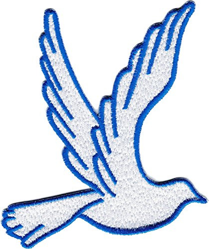 Zeta Phi Beta Dove Iron-On Patch -White - 4 inchT-