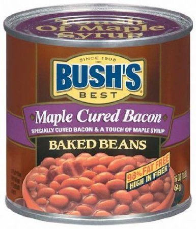 Bush s Best Maple Cured Bacon Baked Beans 16 Oz -Pack of 6-