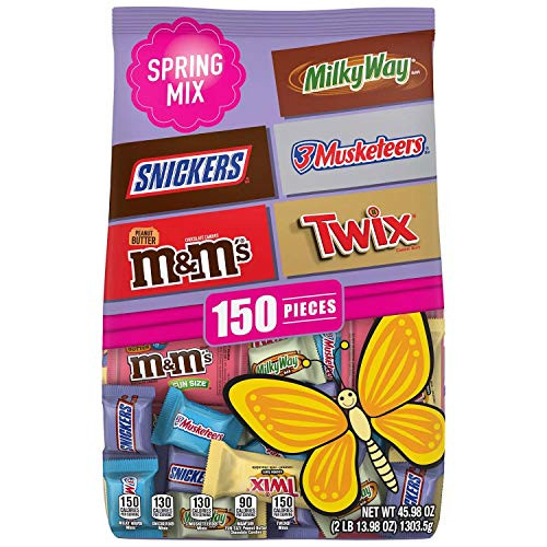 Hershey s Spring Mix Mini Chocolates Candies Net Wt 150 Pieces Net Wt 45.98 Ounce   45.98 Ounce