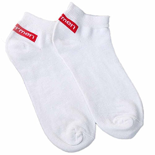 Berryhot Mens Womens Low Cut Ankle Socks Non-Slip Ventilation Deodorant Cotton Socks Ankle Athletic Low Cut Socks for Running Tab Sock -White-