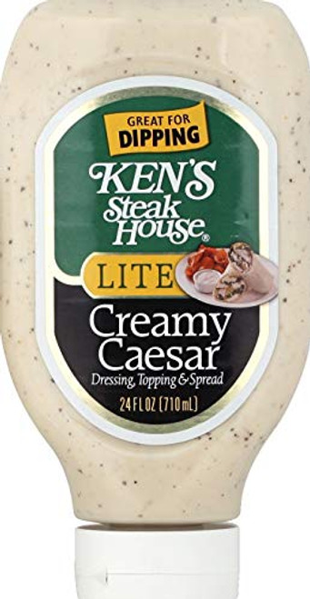KEN S Steak House Creamy Caesar LITE Dressing Squeeze Bottle - 24 Oz