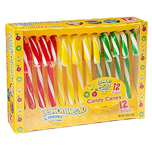 Lemonhead Candy Canes 12-piece Box Lemonhead Candy Canes 12-piece Box