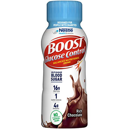 Boost Glucose Control Nutritional Drink  Rich Chocolate  8 Fl Oz -Pack of 24-