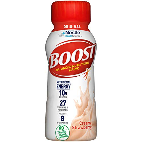Boost Original Complete Nutritional Drink  Creamy Strawberry  8 Fl Oz Bottle -Packaging May Vary-