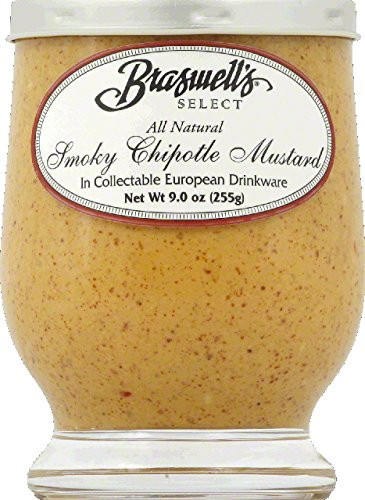 Braswell Mustard Smoky Chipotle 9 oz -Pack Of 6-
