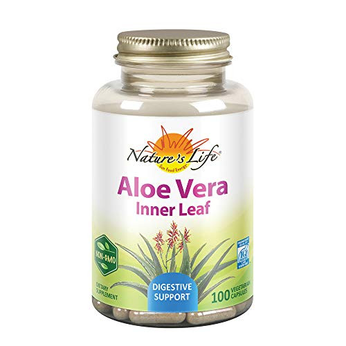 Nature s Life Aloe Vera Inner Leaf - Skin Health Digestive Support and Regularity Formula - with Fennel - Non-GMO and Vegan - No Fillers - 100 Veg Caps Nature s Life Aloe Vera Inner Leaf - Skin Health Digestive Support and Regularity Formula - with Fennel - Non-GMO and Vegan - No Fillers - 100 Veg Caps