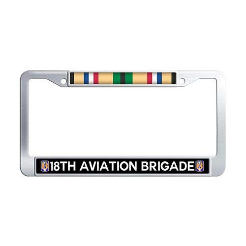18th Aviation Brigade Gulf War Veteran License Plate Frame Holder Stainless Steel Car Auto Tag Frame