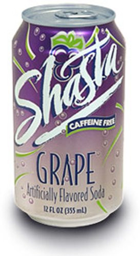 Shasta Grape Soda  12-Ounce Cans -Pack of 24-