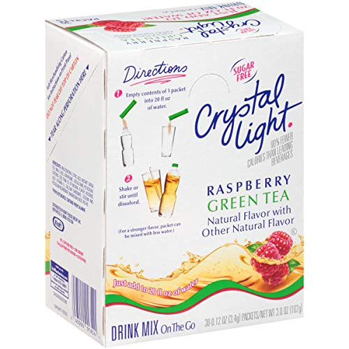 Crystal Light Raspberry Green Tea Drink Mix -30 Packets-