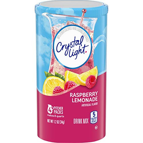 Crystal Light Raspberry Lemonade Drink Mix -4 Pitcher Packets-
