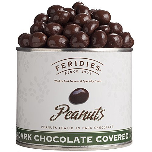 FERIDIES Dark Chocolate Peanuts - 11oz Can