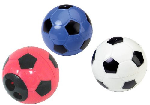 2 Hole Soccer Ball Pencil  and  Crayon Sharpener  36 count