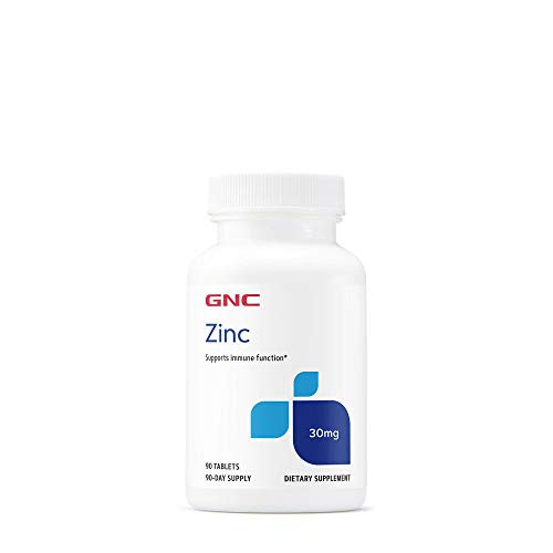 GNC Zinc Tablets 30mg  90 Tablets  Supports Natural Resistance  Support Immune Function