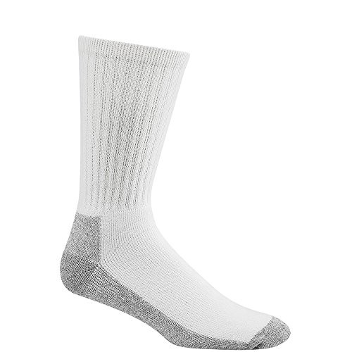 Wigwam At Work Crew 3-Pack S1221 Sock  White Sweatshirt Grey Lt - Large