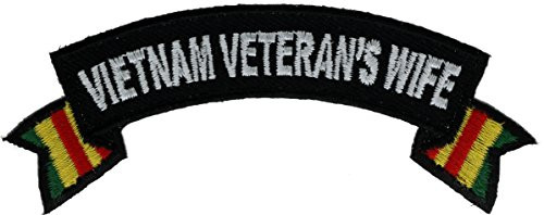 Vietnam Veterans Wife Ribbon Rocker Patch 4 inch IVANP4843