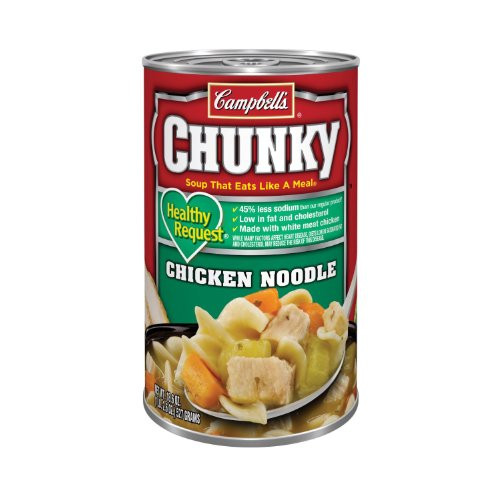 Campbells Chunky Chicken Noodle Soup Healthy Request 6 Can Value Pack Campbells Chunky Chicken Noodle Soup Healthy Request 6 Can Value Pack