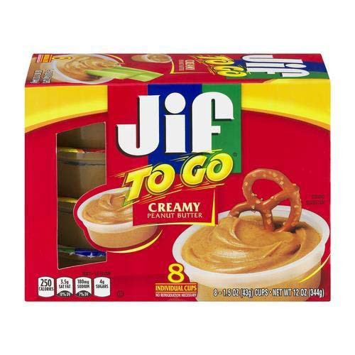 Jif to Go Peanut Butter 1.5 Oz. 8 Box -Pack of 4-