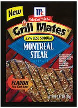 Grill Mates 25 percent  Less Sodium Montreal Steak Marinade - 8 Pack